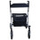 Loops Grey Deluxe Ultra Lightweight Aluminium 4 Wheeled Rollator Foldable Walking Aid 4