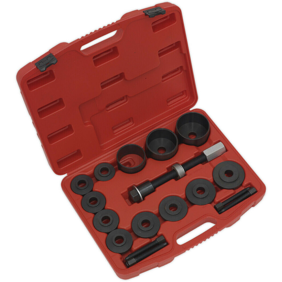 17 Pc Wheel Bearing Removal & Installation Tool Kit - IMPACT Drive Drift Screw