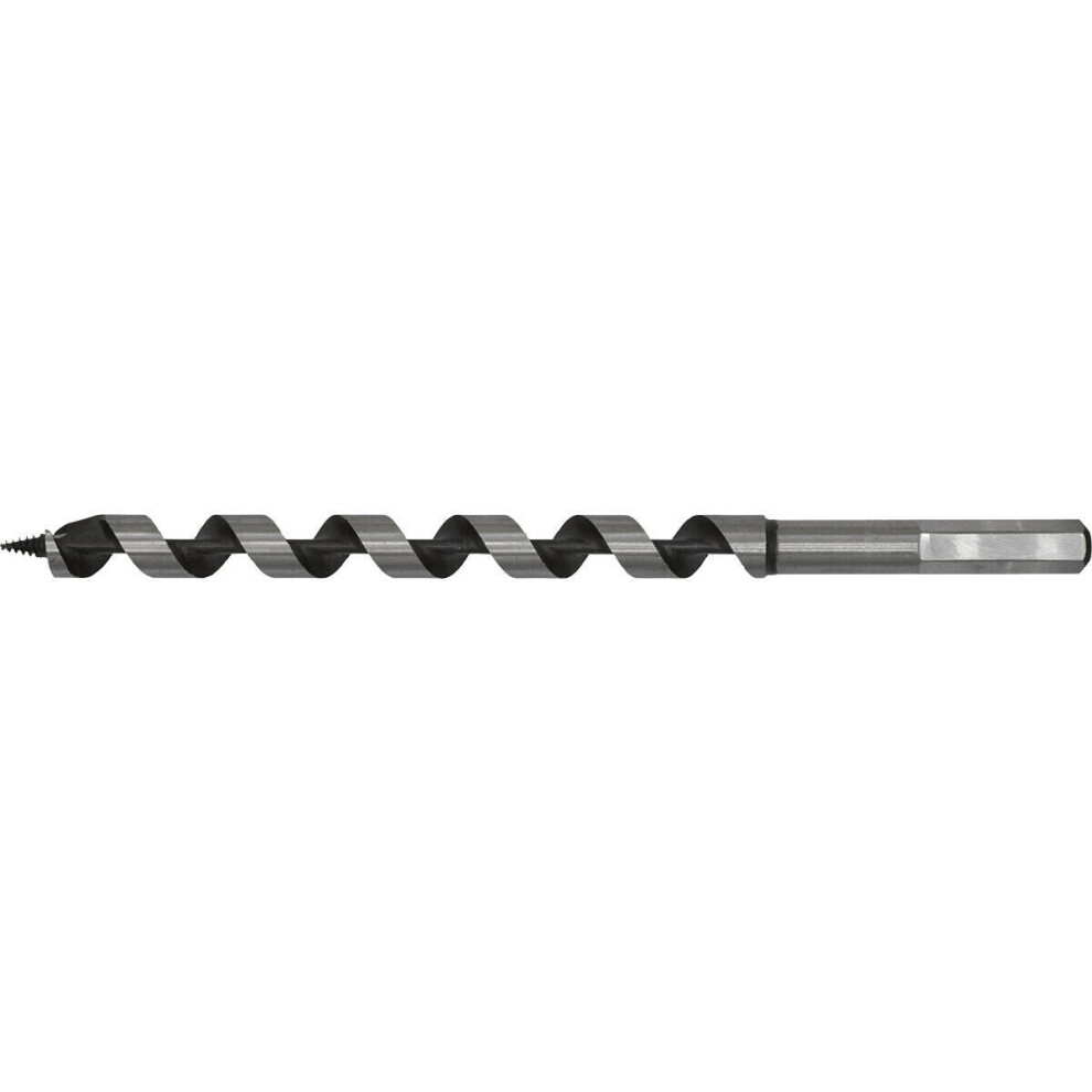 14 X 235Mm Hardened Auger Wood Drill Bit - Hexagonal Shank - Woodwork Timber 5056524261767