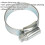 Loops 30 PACK Zinc Plated Hose Clip - 22 to 32mm Diameter - External Pressed Threads 2