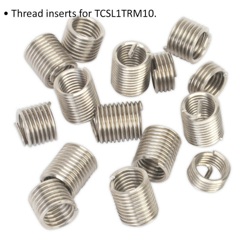 Loops 10 PACK Thread Inserts - M10 x 1.5mm - Suitable for ys10443 Thread Repair Kit 1