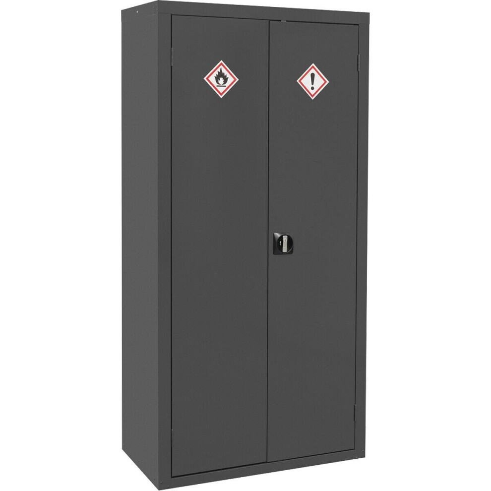 Loops Coshh Substance Cabinet - 900 X 460 X 1800Mm - Two Doors - 2-Point Key Lock
