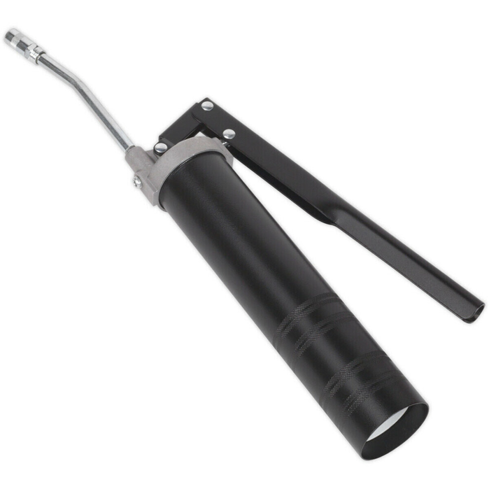 Lever Operated Screw-Type Grease Gun - Vacuum Suction - Rigid Extension Tube