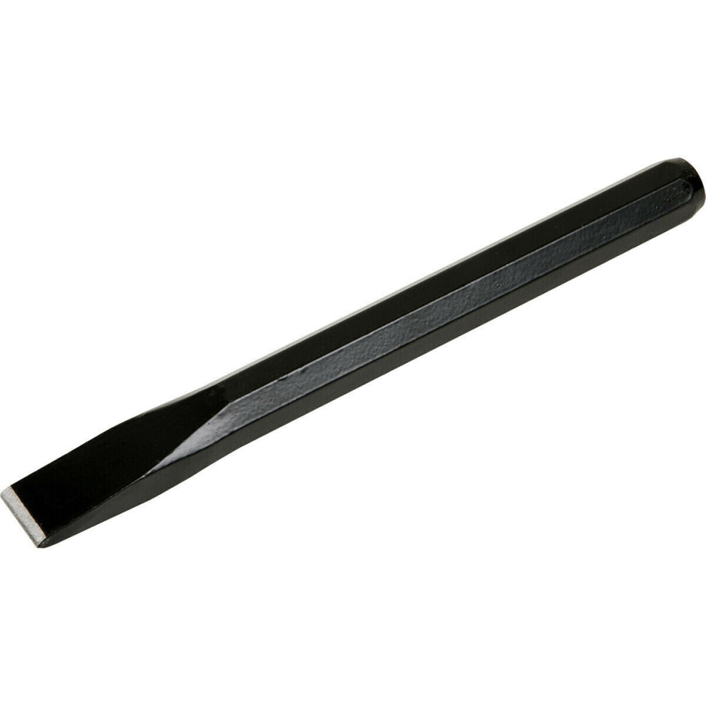 Drop Forged Steel Cold Chisel - 25mm x 250mm - Octagonal Shaft - Metal Chisel