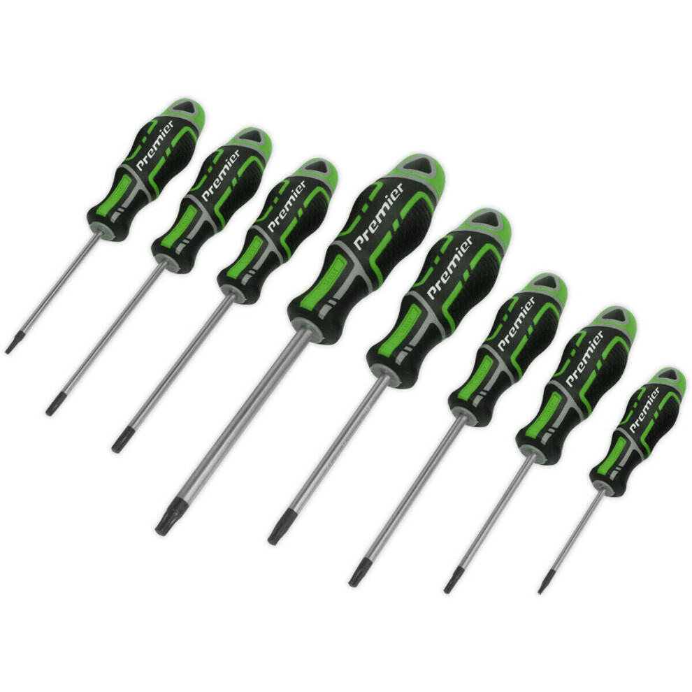 Loops Green Pack Premium Soft Grip Screwdriver Set - Trx Star Security Various Sizes Size 8