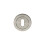 Loops Round Lock Profile Escutcheon 52mm Dia Concealed Fix Satin Steel 4