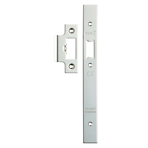 Loops Forend Strike & Fixing Pack Suitable for DIN Security Latch Bright Steel 1