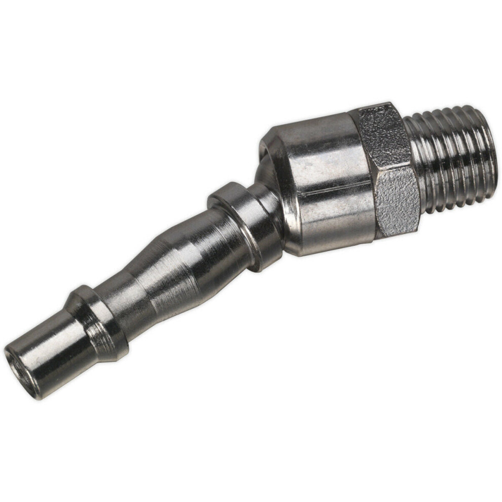 1/4 Inch BSPT Swivel Screwed Adaptor - Male Thread - Airflow Air Line Coupler