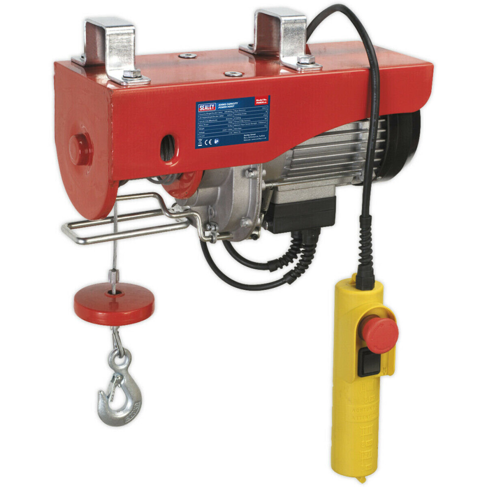 Loops 400Kg Capacity Electric Power Hoist - 500W 1Ph Motor - Vehicle Lifting Tackle