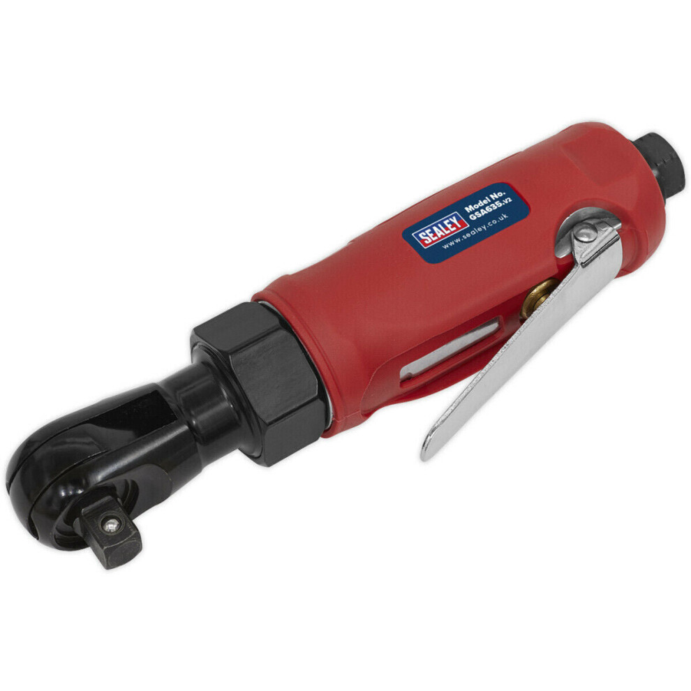 Compact Air Ratchet Wrench - 3/8" Sq Drive - 1/4" BSP - Finger Operated Trigger