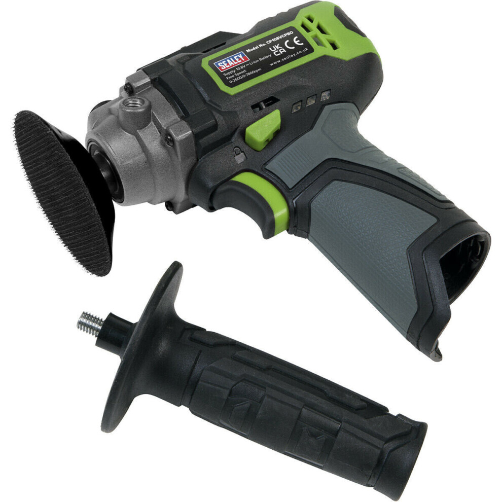 10.8V Cordless Polisher - 75Mm Pad Size - Body Only - Compact & Lightweight 5056524267493