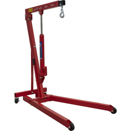 Loops 500kg Low Profile Engine Crane - Heavy Duty Castors - Lightweight Crane