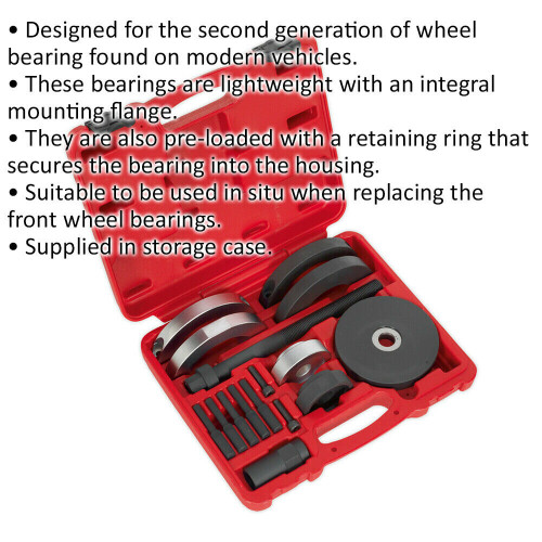 Loops 72mm GEN2 Front Wheel Bearing Removal / Install Tool Kit - Integral Flange Mount 1