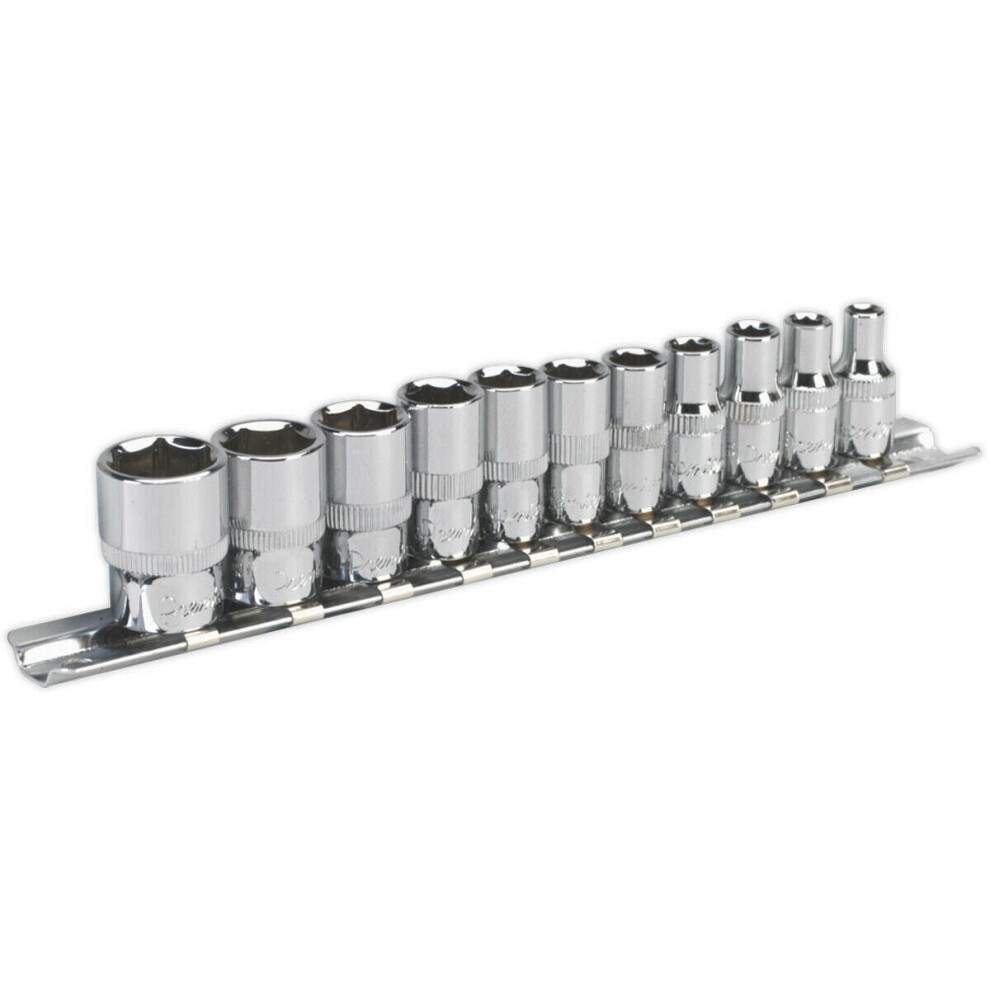 11 Pack Socket Set - 1/4" Imperial Square Drive - 6 Point Sockets High Torque 5056524241745
