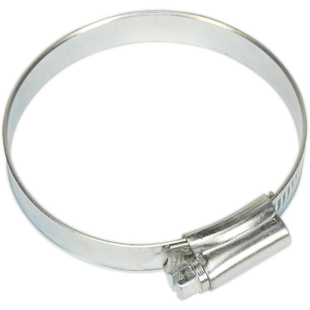 Loops 30 Pack Zinc Plated Hose Clip - 51 To 70Mm Diameter - External Pressed Threads
