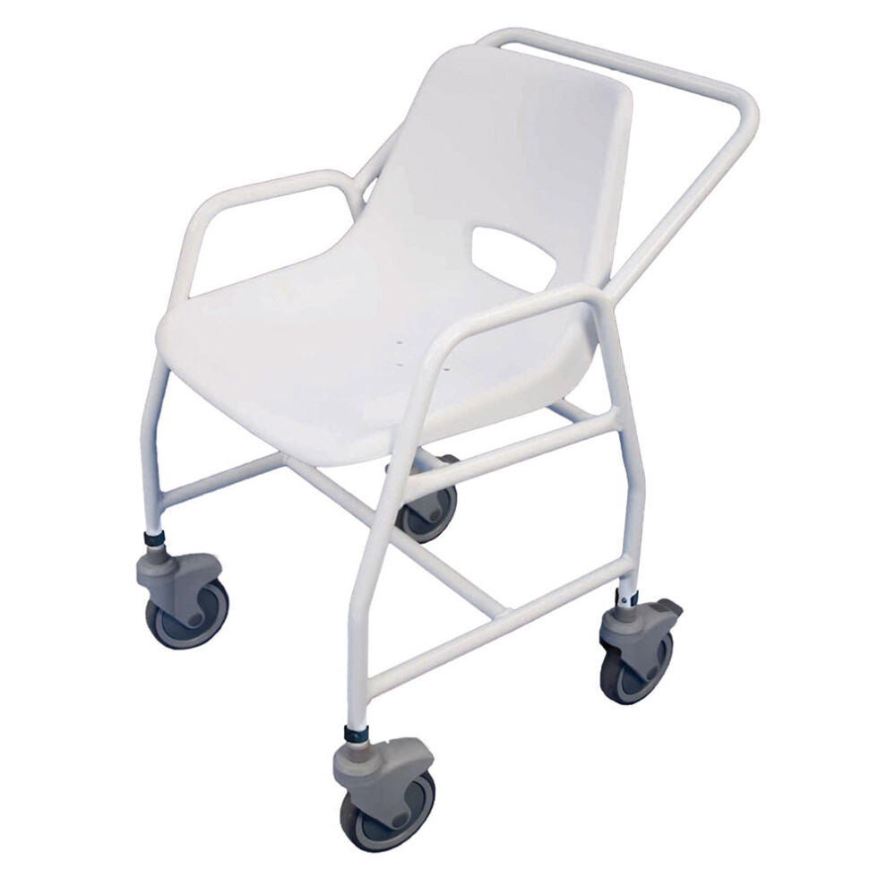 Aidapt Mobile Shower Chair With Casters - 2 Brake Design 860 - 920Mm Adjustable Height