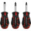 Loops 3 PACK Premium Stubby Screwdriver Set - Slotted Phillips & POZI - 38mm Mini 4