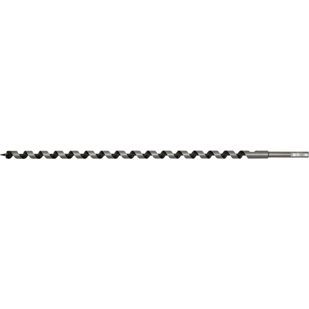 16 x 600mm Hardened Auger Wood Drill Bit - Hexagonal Shank - Woodwork Timber