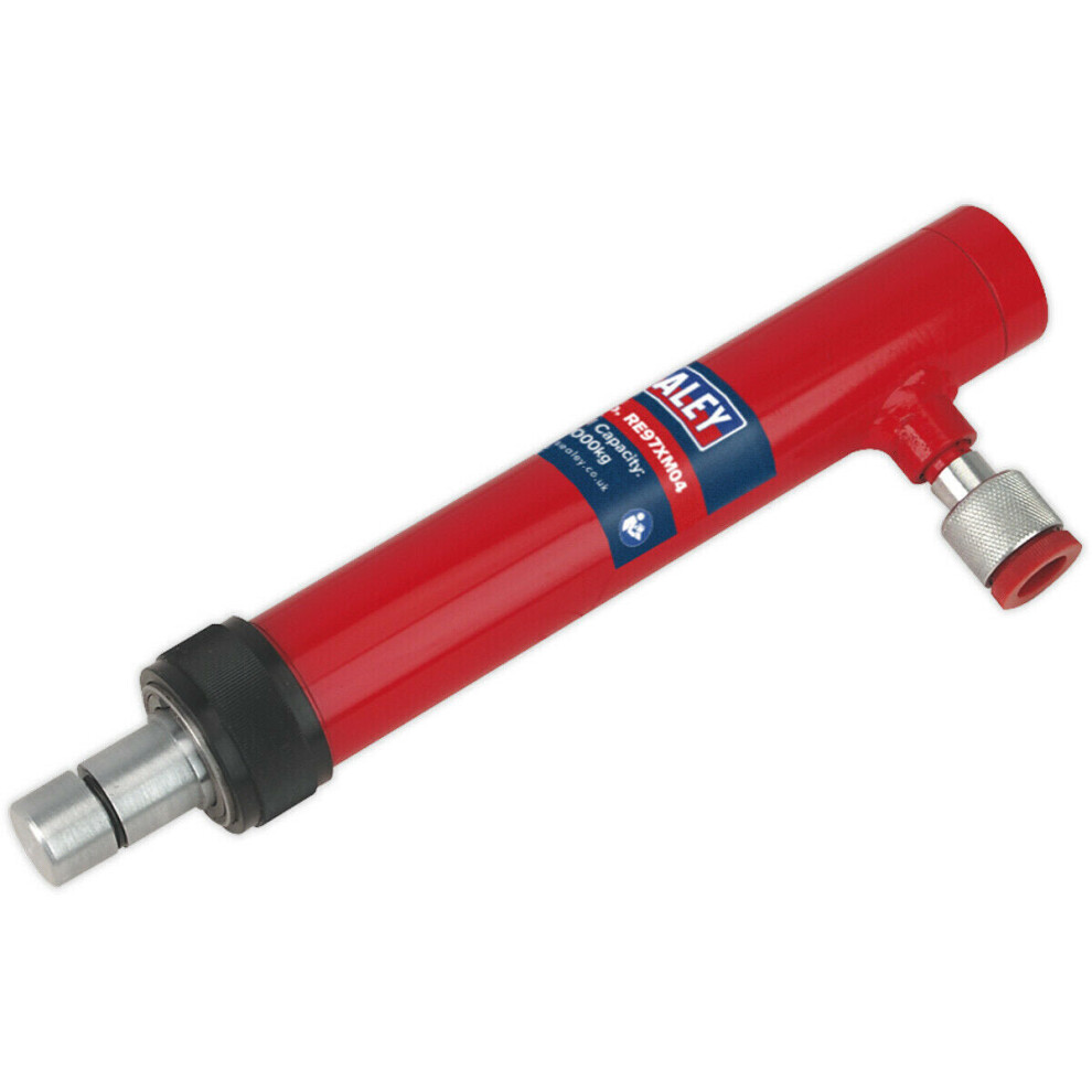 4 Tonne Midi Hydraulic Push Ram - 275mm to 405mm Height - Quick Connect Coupler