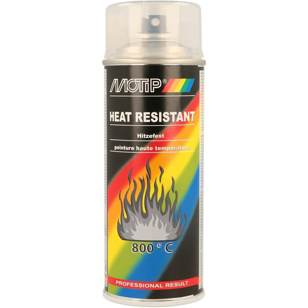 Motip 514033 Heat Resistant Spray Paint - Clear Varnish - 400 Ml