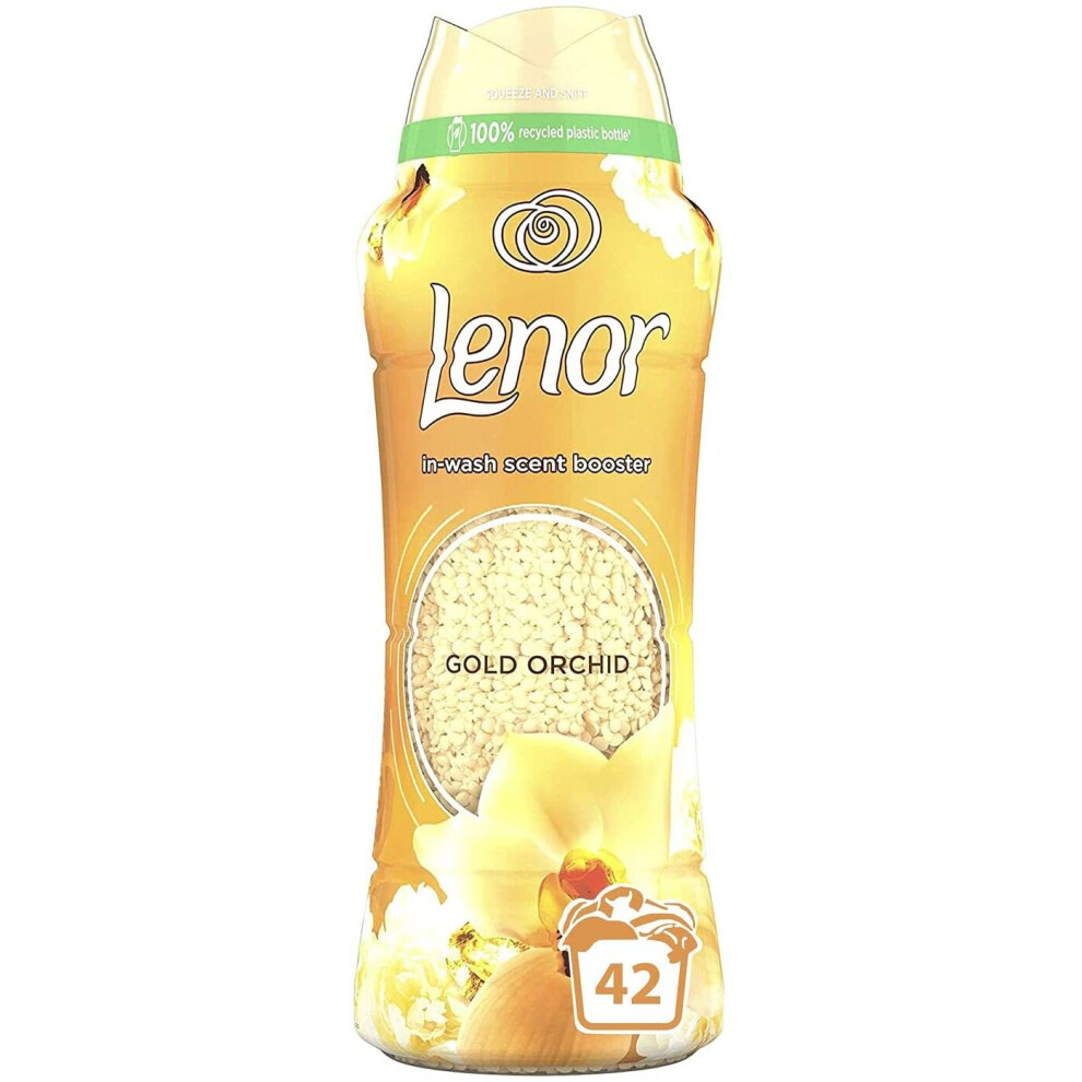 Lenor In-Wash Laundry Scent Booster Beads, 42 Washes, Gold Orchid (570g)