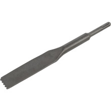 30 x 250mm Toothed Mortar Comb Chisel - SDS Plus Shank - Impact Demolition Steel