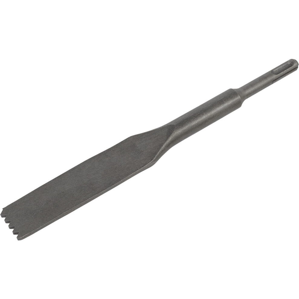 Loops 30 X 250Mm Toothed Mortar Comb Chisel - Sds Plus Shank - Impact Demolition Steel