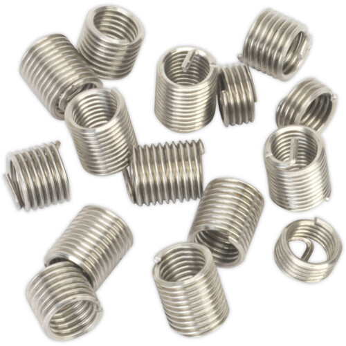 Loops 15 PACK Thread Inserts - M8 x 1.25mm - Suitable for ys10453 Thread Repair Kit 2