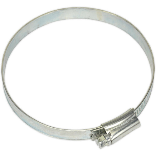 Loops 30 PACK Zinc Plated Hose Clip - 80 to 100mm Diameter - External Pressed Threads 2