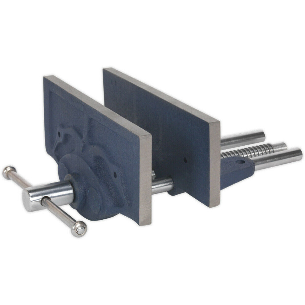 Heavy Duty 175mm Woodworking Vice - 150mm Jaw Opening - Smooth Action Lead Screw