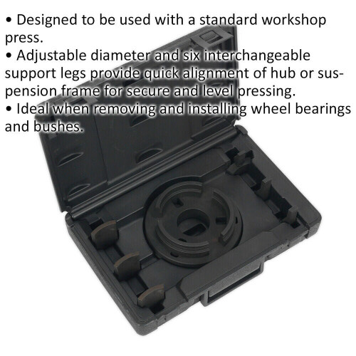 Loops Adjustable Workshop Press Support Plate - 78mm to 100mm - Suspension Alignment 1