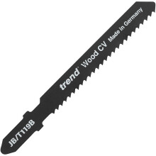 Trend JB/T119B Professional Jigsaw Blade - For plastics and acrylics, pack of 5, 4.0 mm*185.0 mm*80.0 mm