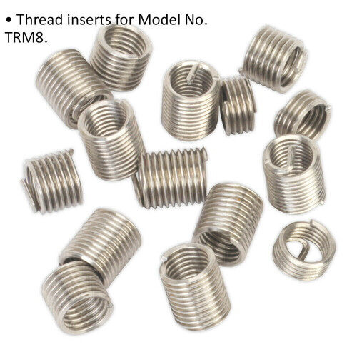 Loops 15 PACK Thread Inserts - M8 x 1.25mm - Suitable for ys10453 Thread Repair Kit 1