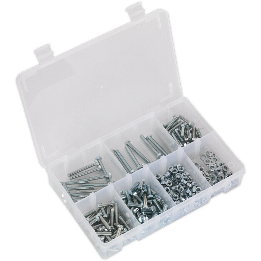 444 Piece Setscrew Nut & Washer Assortment - High Tensile Steel - M5 Metric