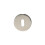 Loops 52mm Standard Lock Profile Open Escutcheon Concealed Fix Polished Steel 4