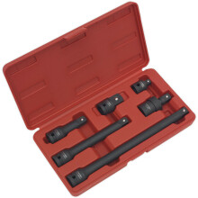 6 Piece Impact Adaptor & Extension Bar Set - 1/2" Sq Drive - Universal Joint