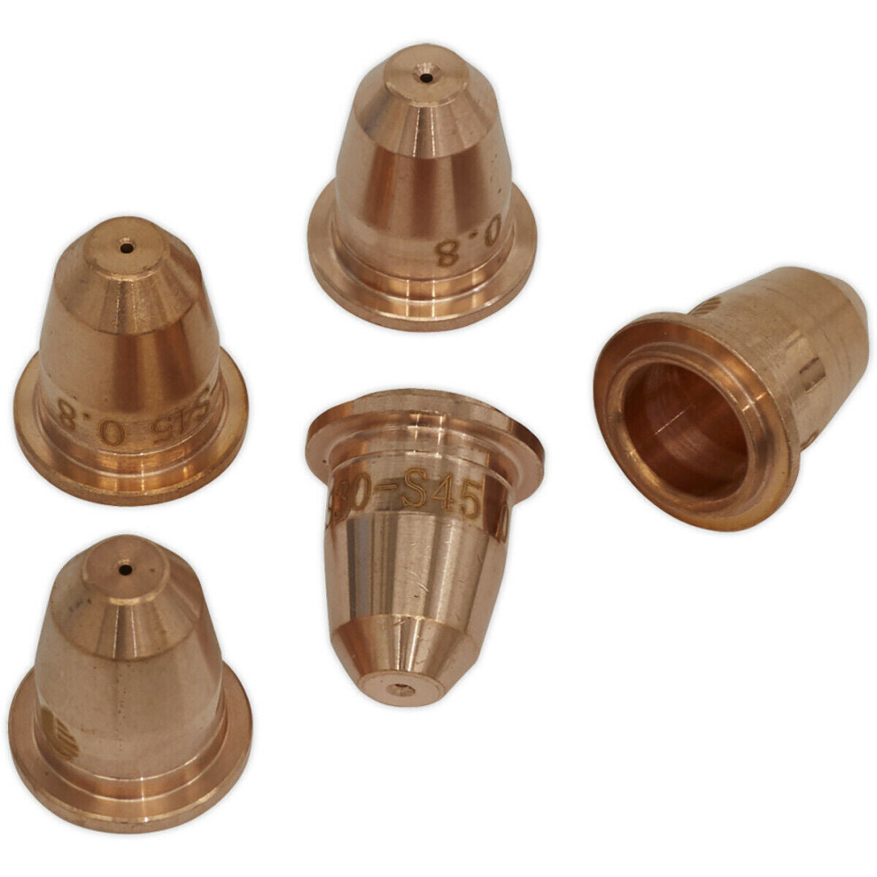 Loops 5 Pack Short Low Power Nozzle - Suitable For Ys06190 40A Plasma Cutter Inverter
