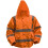 Loops LARGE Orange Hi-Vis Jacket with Quilted Lining - Elasticated Waist - Work Wear 3