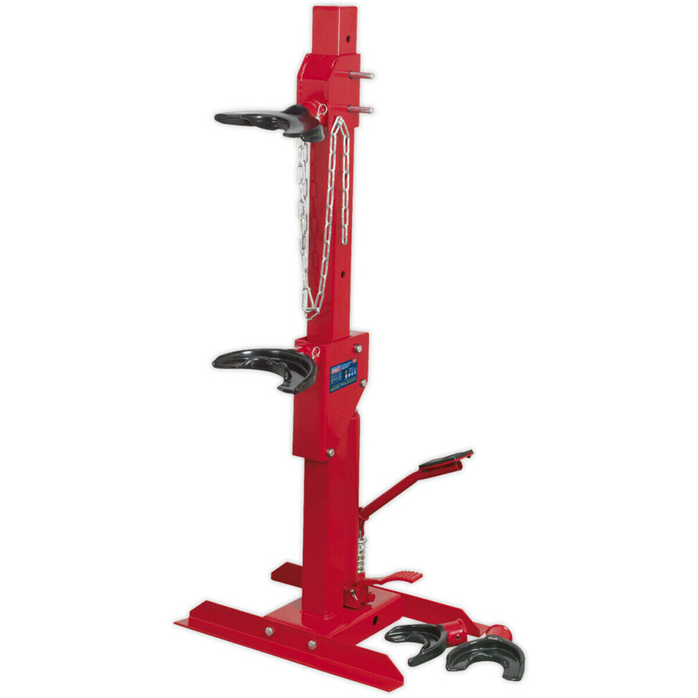 1500kg Hydraulic Coil Spring Compression Station - Standing Foot Pump 80-175mm