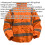 Loops LARGE Orange Hi-Vis Jacket with Quilted Lining - Elasticated Waist - Work Wear 2