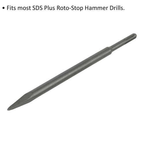 Loops 250mm Impact Breaker Point - SDS Plus Shank - Demolition Hammer Chisel 1