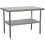 Loops 1.2m Stainless Steel Work Bench & Adjustable Storage Shelf - Kitchen Station 1