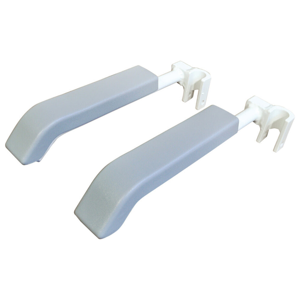 Aidapt Grey Pair Of Padded Armrests For Ve00219 Shower Commode Chair - Replacement Armrests