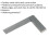 Loops 100mm Precision Steel Square - Hardened & Tempered - Precision Polished 2