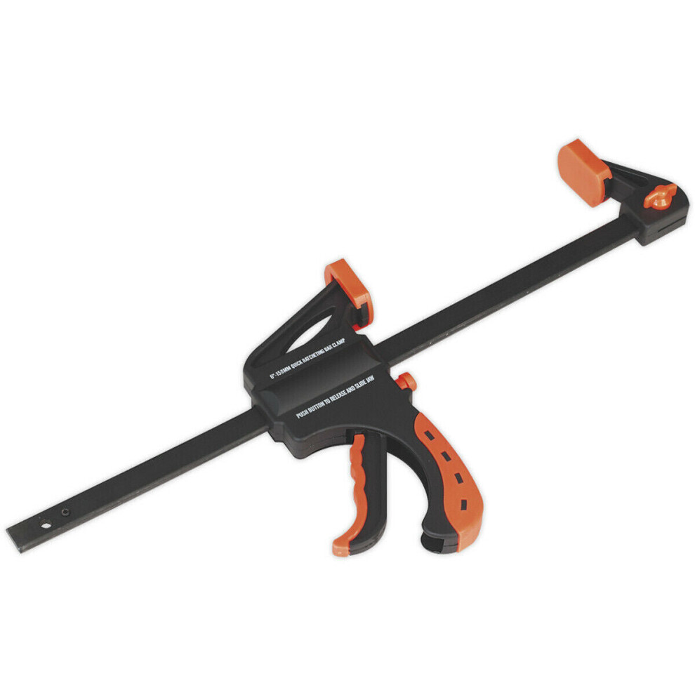 300Mm Ratchet Bar Clamp - Reversible Fixed Jaw - 63Mm Throat - Quick Release 5056524247655