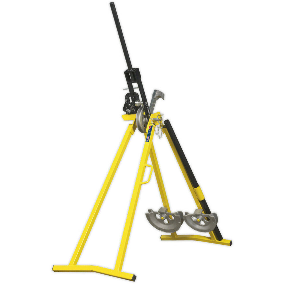 Loops Premium Conduit Bender With Vice - Folding A-Frame - Includes 20Mm & 25Mm Dies