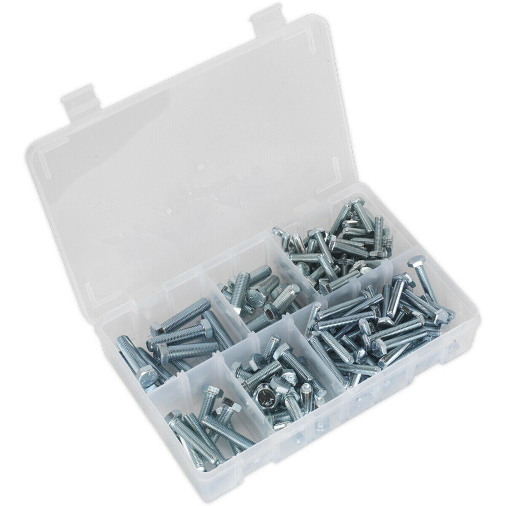 144 Pc Setscrew Assortment - 1/4" to 3/8" UNF Thread - Partitioned Storage Box