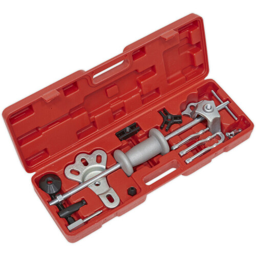 Loops 10 Piece Slide Hammer Puller Set - 2.3kg Hammer - 580mm Shaft - Storage Case