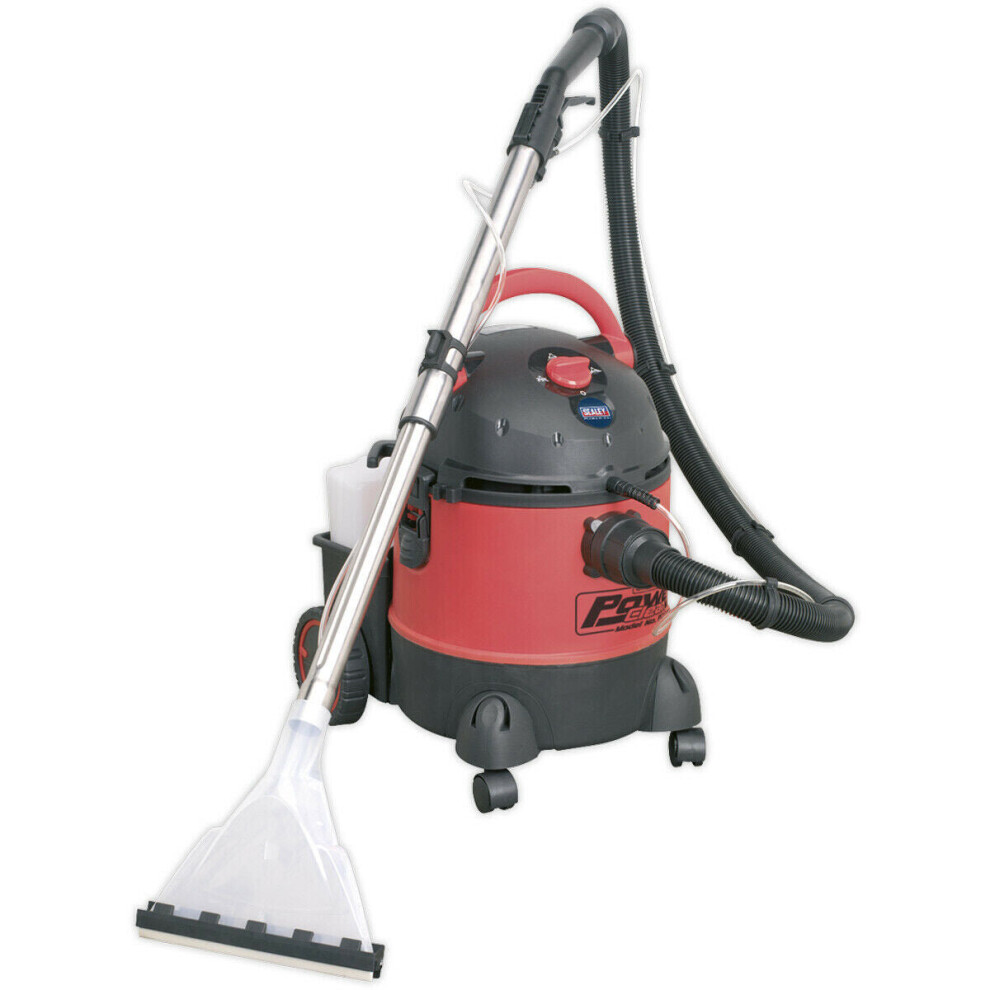 1250W Wet & Dry Valeting Machine - 20L Drum Capacity - Detergent Tank - 230V