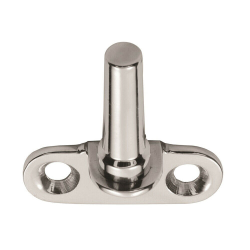 Loops Flush Fitting Cranked Window Casement Pin 25mm Fixing Centres Polished Chrome 1